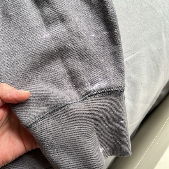 Aeropostale 87 Athletic Dept hoodie Pullover Sweatshirt Women’s Large Gray Y2K - Picture 5 of 8